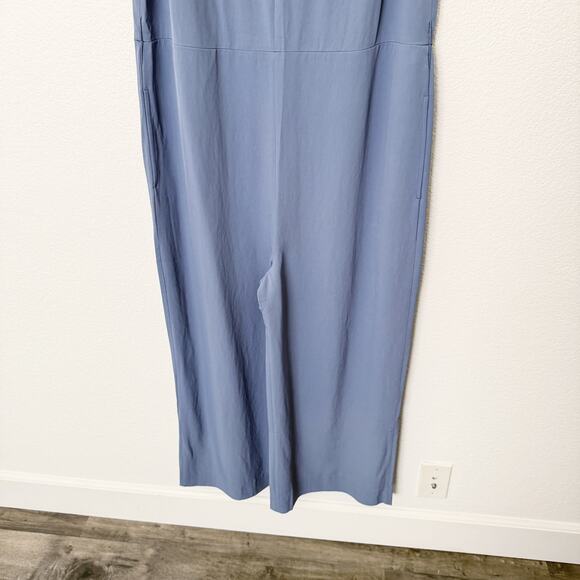 [Everlane] Dusty Blue Japanese GoWeave Essential Sleeveless Jumpsuit NWT Size 14 - Picture 7 of 12